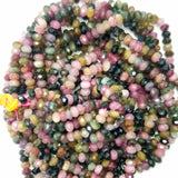 Watermelon Tourmaline (Rondelle)(Micro)(Faceted)(4x2mm)(15.5'Strand)