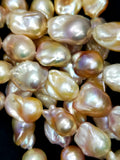 Baroque Pearls (Fresh Water)(Multi Color)(15x20mm)(AAA Grade)(17"Strand)