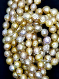Baroque Pearls(Fresh Water)(Multi Color)(9mm)(15.5"Strand)