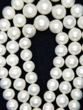 Round Pearls (Fresh Water)(White)(11-14mm)(16"Strand)