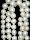 Round Pearls (Fresh Water)(White)(11-14mm)(16"Strand)