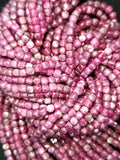 Ruby (Cube)(Micro)(Faceted)(4mm)(15.5"Strand)