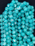 Russian Amazonite (Round)(Faceted)(16"Strand)