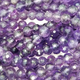 Amethyst (Round)(Faceted)(Premium)(AAA)(16"Strand)