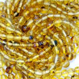 Amber (Round)(Smooth)(Graduated)(A)(20"Strand)