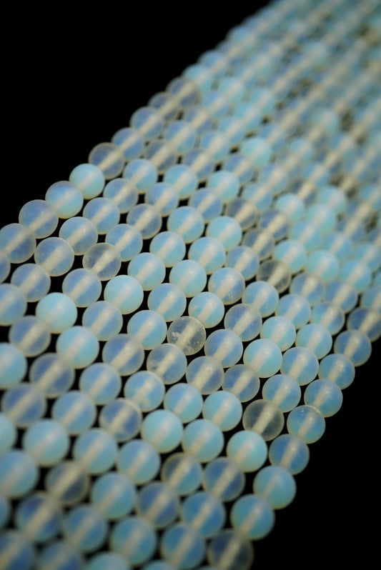 Opalite (Round)(Matte)(16"Strand)