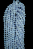 Blue Lace Agate (Round)(Smooth)(16"Strand)