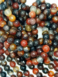 Brazilian Agate (Round)(Faceted)(16"Strand)
