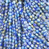 Lapis Lazuli (Coin)(Micro)(Faceted)(4x2mm)(15.5"Strand)