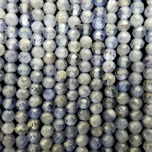 Tanzanite (Round)(Micro)(Faceted)(2mm)(15.5"Strand)