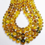 Amber Rondelle Beads