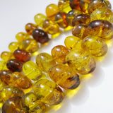 Amber Rondelle Beads