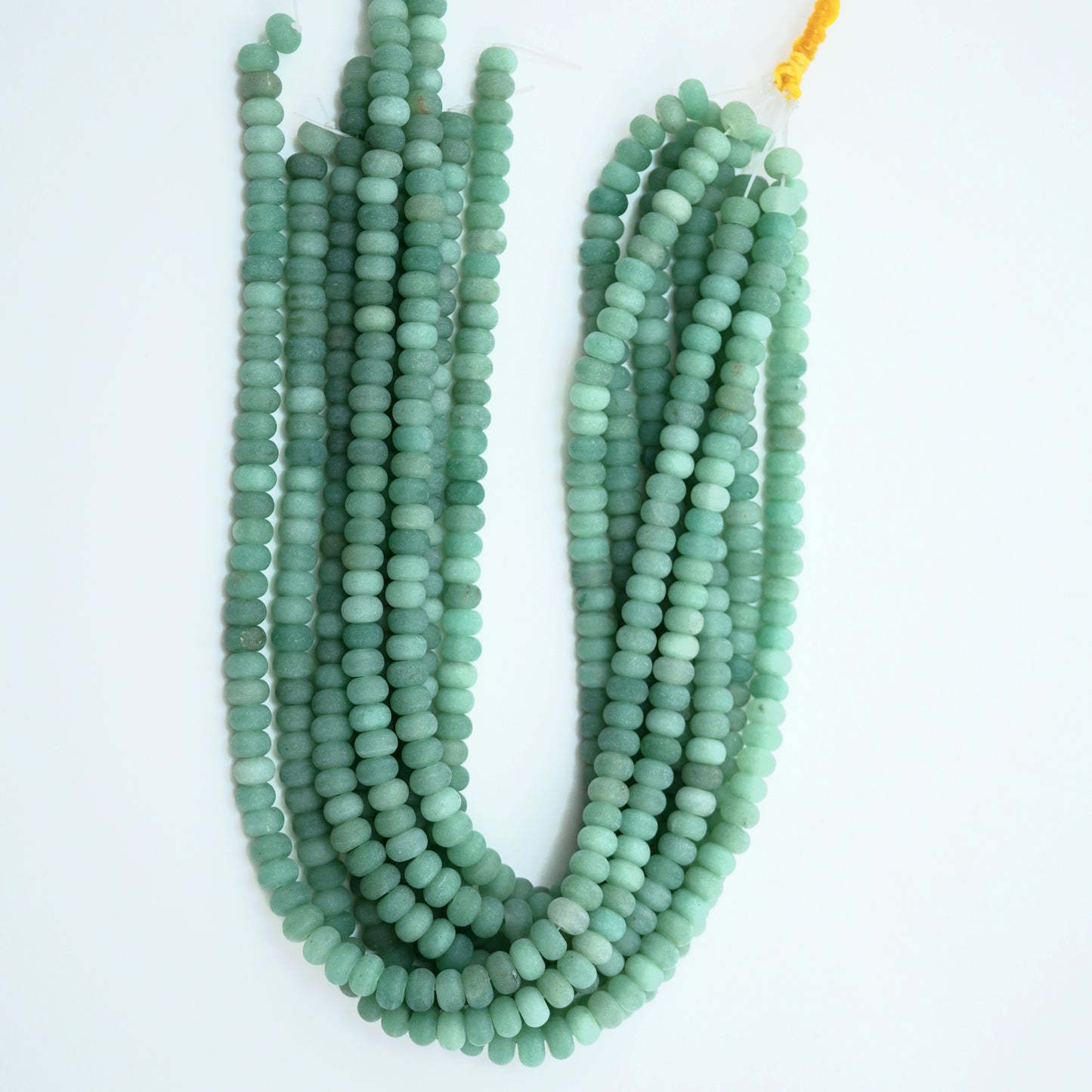 Green Aventurine (Rondelle)(Matte)(6mm)(8mm)(10mm)(16"Strand)