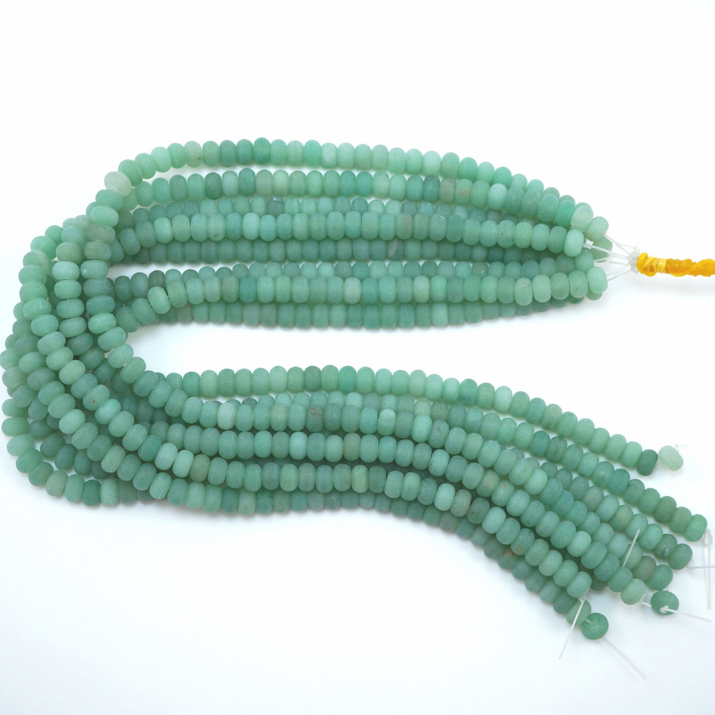 Green Aventurine (Rondelle)(Matte)(6mm)(8mm)(10mm)(16"Strand)