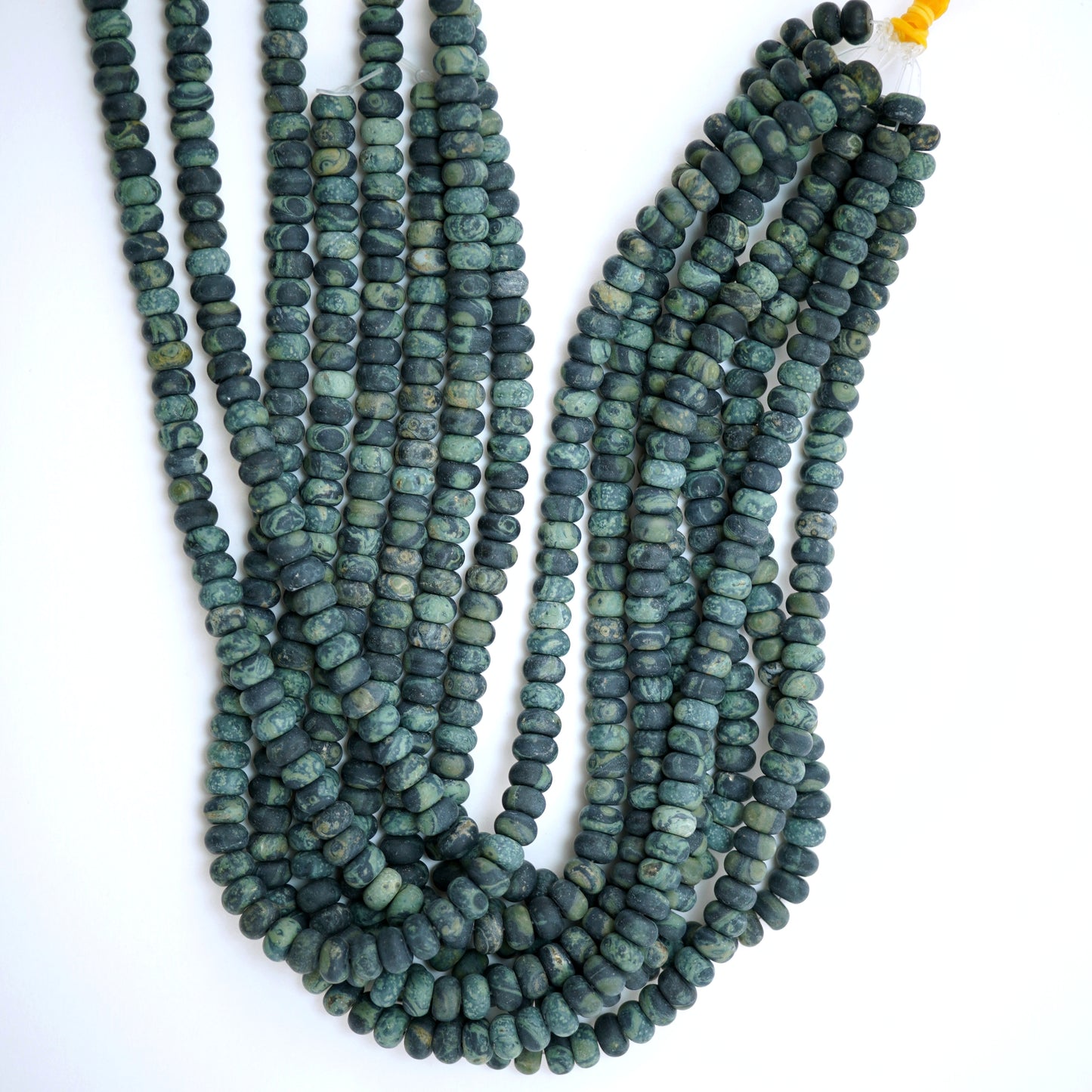 Kambaba Jasper (Rondelle)(Matte)(10mm)(16"Strand)