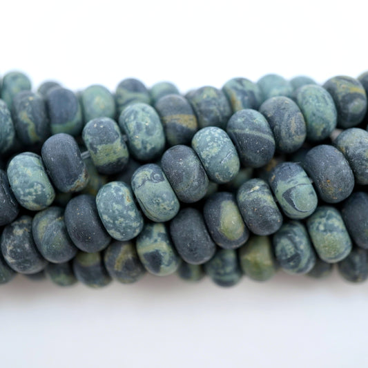 Kambaba Jasper (Rondelle)(Matte)(10mm)(16"Strand)