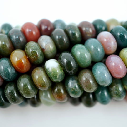 Fancy Jasper (Rondelle)(Smooth)(6mm)(8mm)(10mm)(16"Strand)