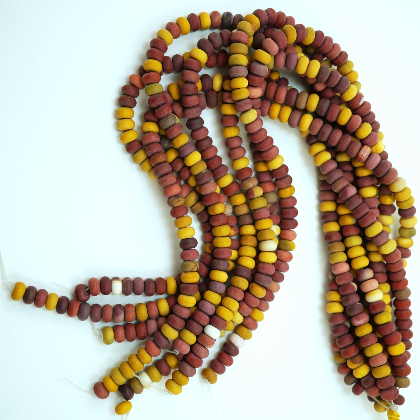 Mookaite (Rondelle)(Matte)(6mm)(8mm)(16"Strand)