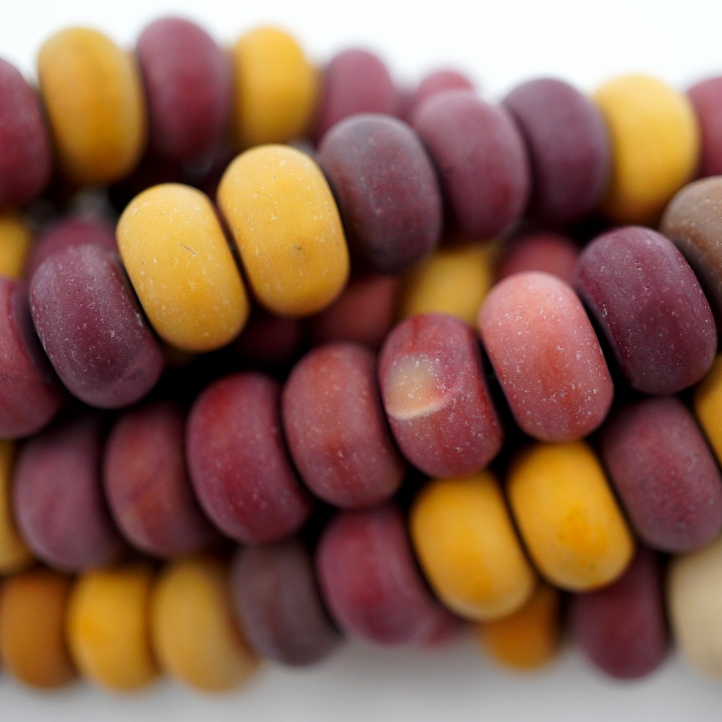 Mookaite (Rondelle)(Matte)(6mm)(8mm)(16"Strand)