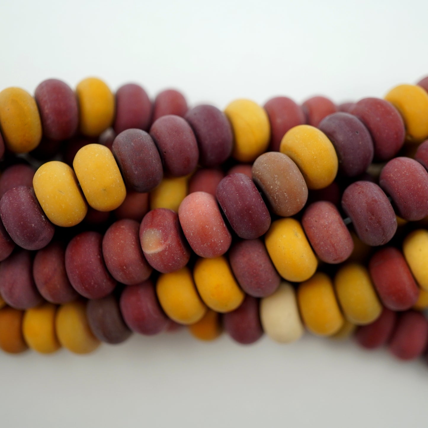 Mookaite (Rondelle)(Matte)(6mm)(8mm)(16"Strand)