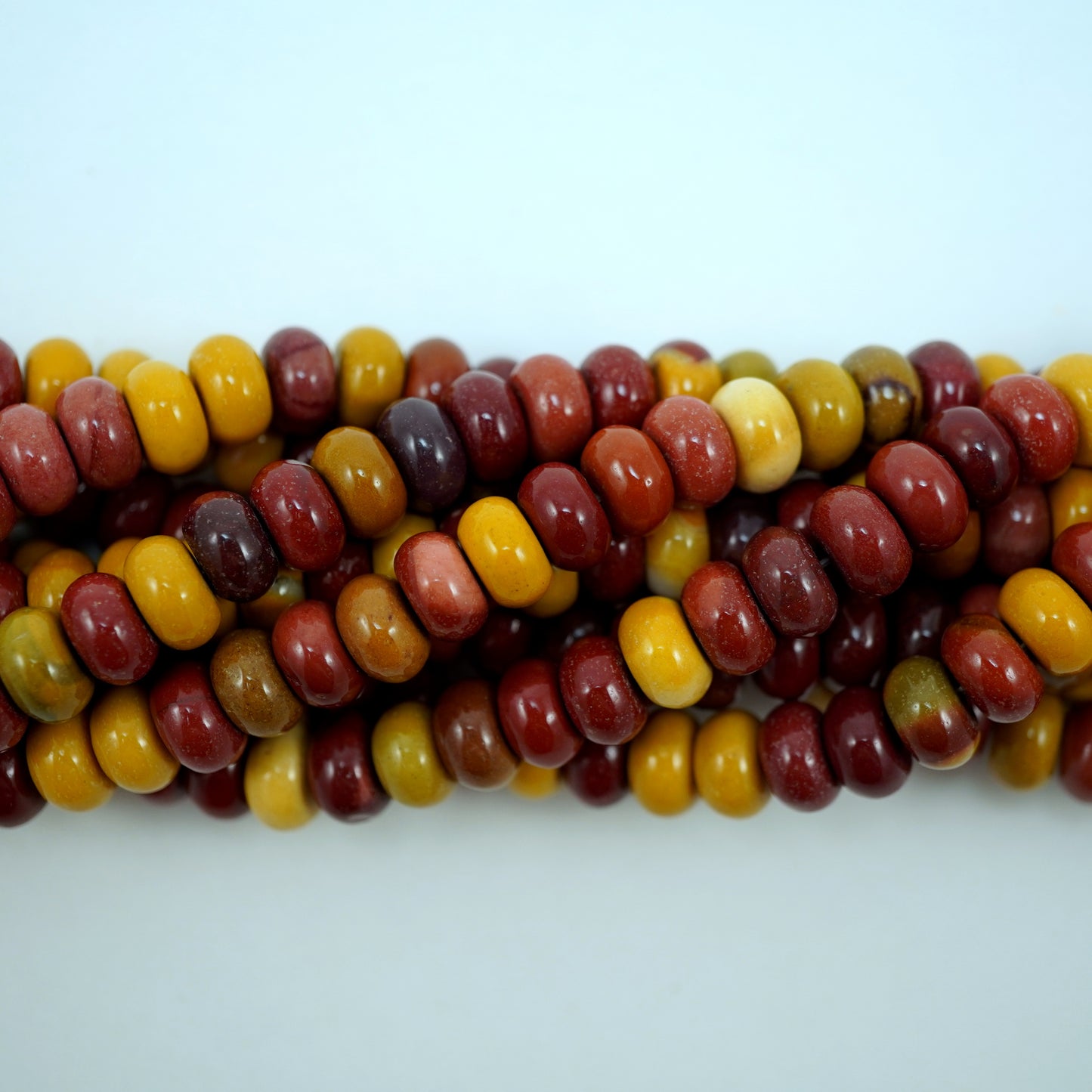 Mookaite (Rondelle)(Smooth)(6mm)(8mm)(16"Strand)