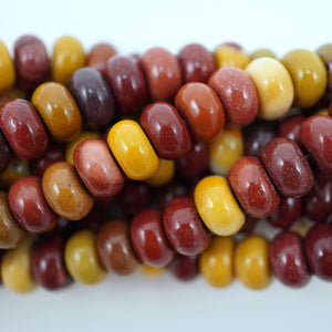 Mookaite (Rondelle)(Smooth)(6mm)(8mm)(16"Strand)