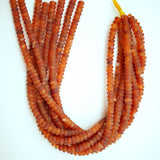 Carnelian (Rondelle)(Matte)(6mm)(8mm)(16"Strand)