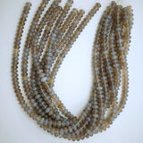 Grey Chalcedony (Rondelle)(Smooth)(6mm)(8mm)(10mm)(16"Strand)