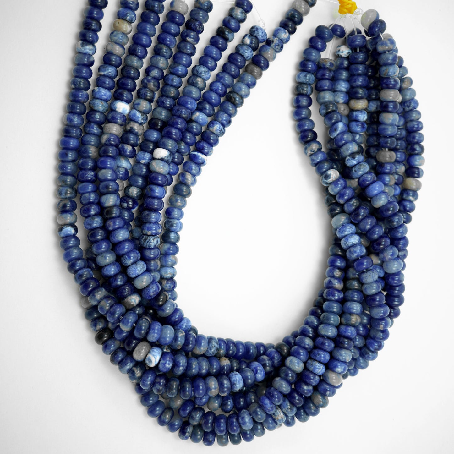 Sodalite (Rondelle)(Smooth)(6mm)(8mm)(10mm)(16"Strand)