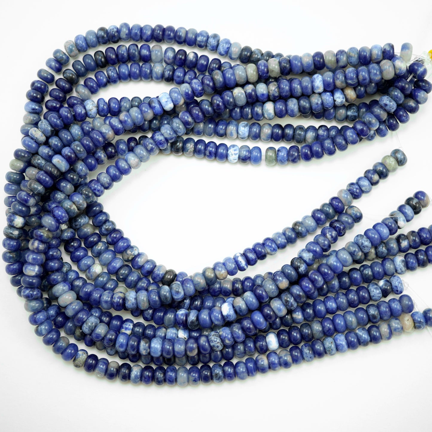 Sodalite (Rondelle)(Smooth)(6mm)(8mm)(10mm)(16"Strand)