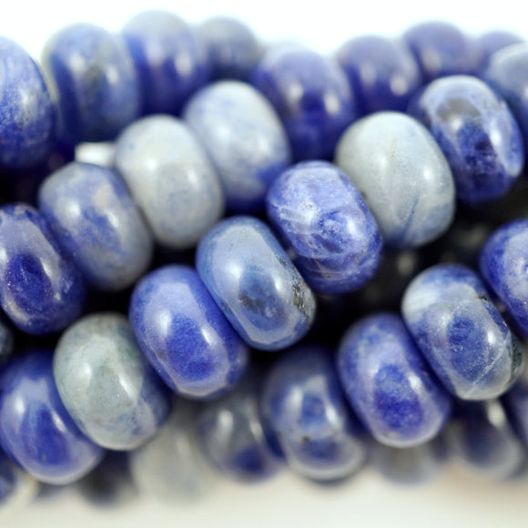 Sodalite (Rondelle)(Smooth)(6mm)(8mm)(10mm)(16