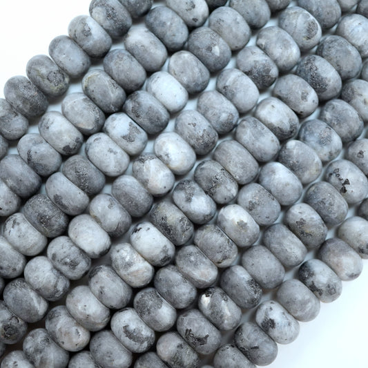 Larvikite (Rondelle)(Matte)(6mm)(8mm)(10mm)(16"Strand)