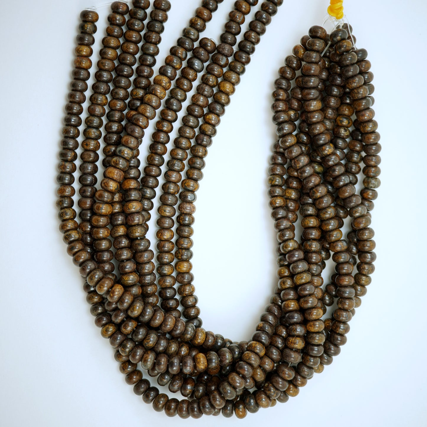 Bronzite (Rondelle)(Smooth)(6mm)(8mm)(10mm)(16"Strand)