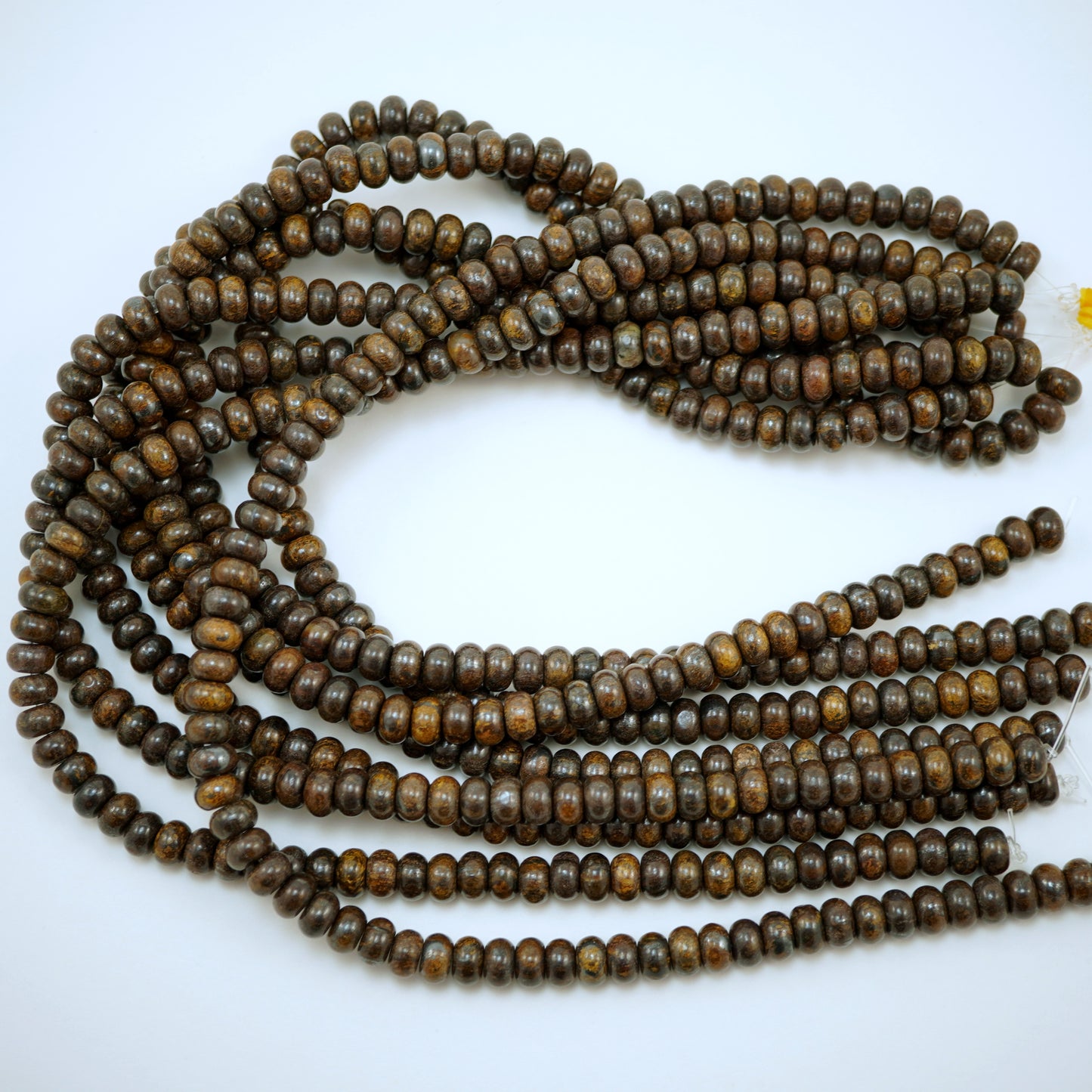 Bronzite (Rondelle)(Smooth)(6mm)(8mm)(10mm)(16"Strand)