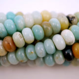 Black Gold Amazonite (Rondelle)(Smooth)(6mm)(8mm)(10mm)