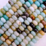 Black Gold Amazonite (Rondelle)(Smooth)(6mm)(8mm)(10mm)