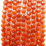 Carnelian (Coin)(Micro)(Faceted)(4×3mm)(15.5"Strand)