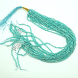 Amazonite (Coin)(Micro)(Faceted)(4×3mm)(16"Strand)