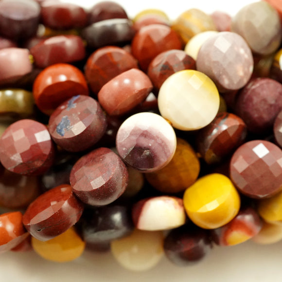 Mookaite (Coin)(Micro)(Faceted)(7×4mm)(15