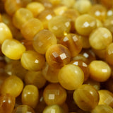 Golden Tiger Eye (Coin)(Micro)(Faceted)(6×4mm)(15.5"Strand)