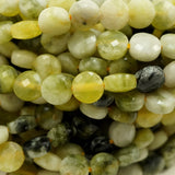 Lemon Jade (Coin)(Micro)(Faceted)(6×4mm)(15"Strand)