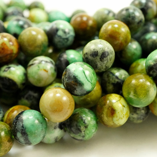 Variscite (Round)(Smooth)(6mm)(8mm)(10mm)(16"Strand)