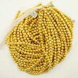 Hematite (Gold)(Electroplated)(Round)(Faceted)(4mm)(6mm)(8mm)(15.50"Strand)