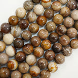 Wood Opalite (Round)(Smooth)(4mm)(6mm)(8mm)(10mm)(16"Strand)