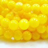 Honey Jade (Round)(Smooth)(Dyed)(6mm)(8mm)(10mm)(16"Strand)