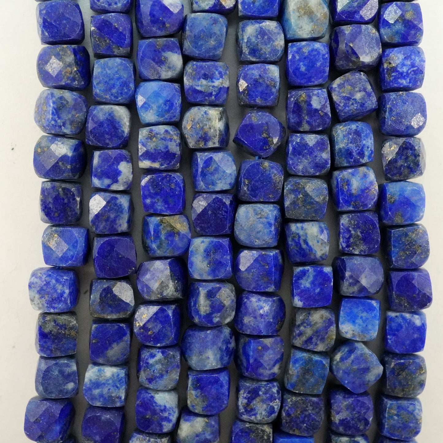 Lapis Lazuli (Cube)(Micro)(Faceted)(4mm)(15"Strand)