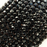 Black Spinel (Cube)(Micro)(Faceted)(4mm)(15"Strand)