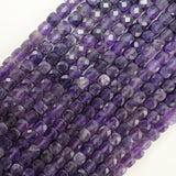 Amethyst (Cube)(Micro)(Faceted)(4mm)(15"Strand)