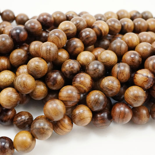 Robles Wood (Round)(Smooth)(6mm)(8mm)(10mm)(12mm)(16"Strand)