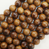 Robles Wood (Round)(Smooth)(6mm)(8mm)(10mm)(12mm)(16"Strand)